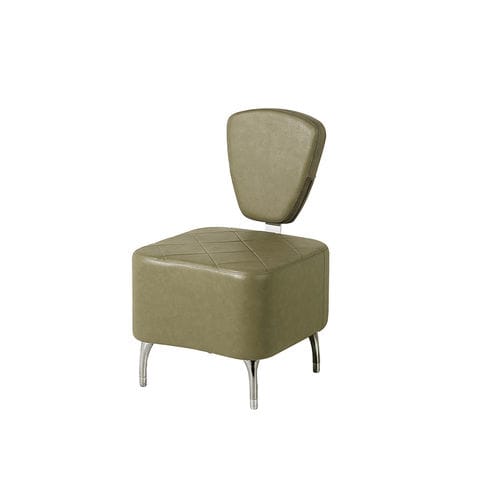 Moderner Kaminsessel - STAR  - VEZZOSI - Kunstleder / Aluminium / aus lackiertem Metall