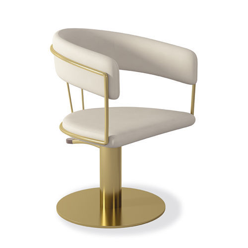 Friseurstuhl / originelles Design - POSH - VEZZOSI - Kunstleder / Metall / Polster