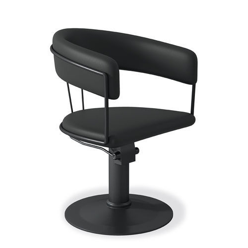 Friseurstuhl / originelles Design - POSH - VEZZOSI - Kunstleder / Metall / mit Hubhydraulik