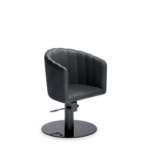 Moderner Friseurstuhl - FANCY P04 - VEZZOSI - Kunstleder / höhenverstellbar / mit Hubhydraulik