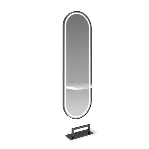 Wandmontierter Spiegel - NEW YORK - VEZZOSI - für Frisörsalon / modern / oval