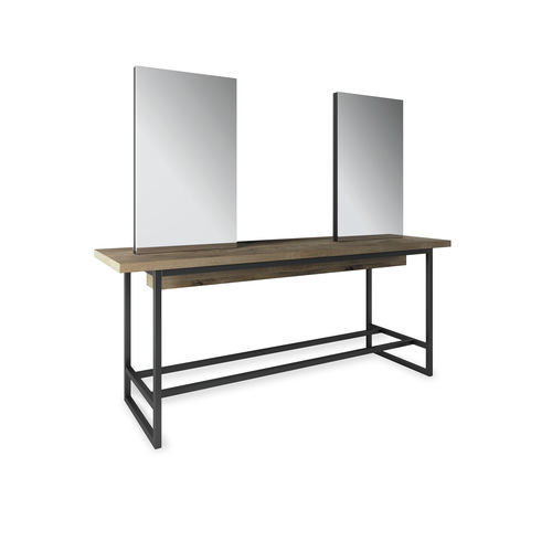 Industriestil-Schminktisch - INDUSTRIAL ISLAND - VEZZOSI - Eisen / Laminat / für Frisörsalon