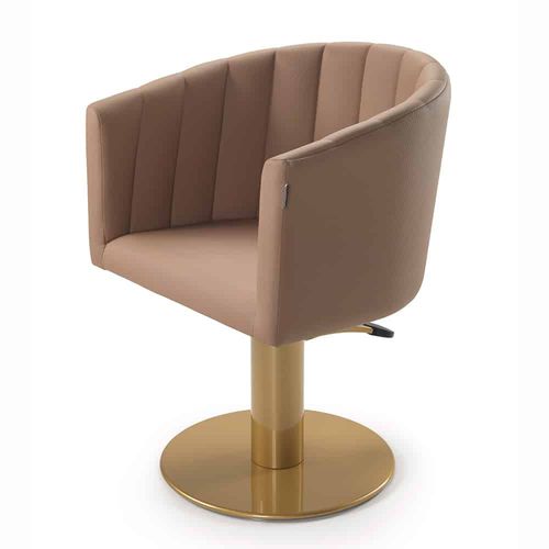 Moderner Friseurstuhl - FANCY P06  - VEZZOSI - Kunstleder / mit Hubhydraulik / höhenverstellbar