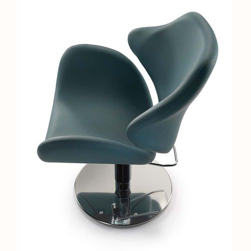 Friseurstuhl / originelles Design - P05 – FLORA - VEZZOSI - Kunstleder / polierter Stahl / Polster