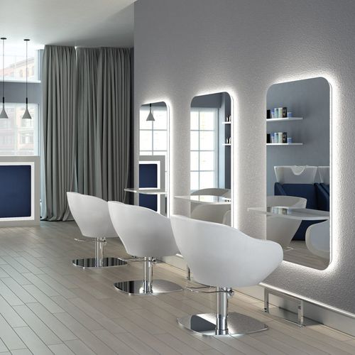 Moderner Schminktisch - ONE LIGHT  - VEZZOSI - Laminat / wandmontiert / für Frisörsalon