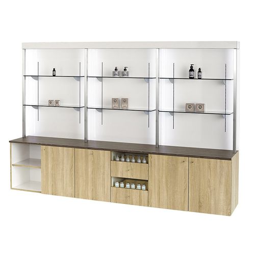 Waschbeckenmöbel für Friseursalons für Frisörsalon - WOOD  - VEZZOSI - Service