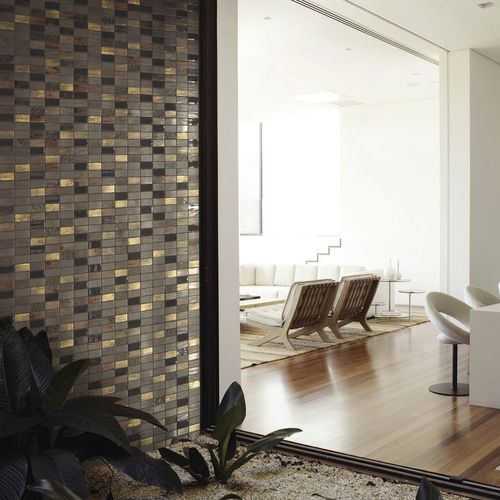 Glasmosaikfliese - MARBELOUS - ONIX Mosaico - texturiert / matt / für den Innenraum