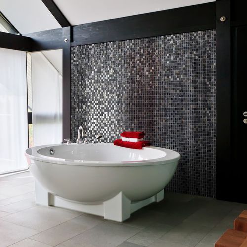 Glasmosaikfliese - STONEGLASS BLEND - ONIX Mosaico - Hochglanz / für den Innenraum / für Pool