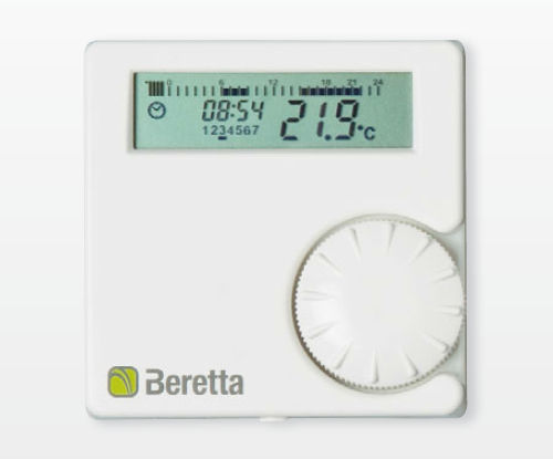 Programmierbares Thermostat - ALPHA - Beretta - für Heizungen / Raum / für Wandeinbau