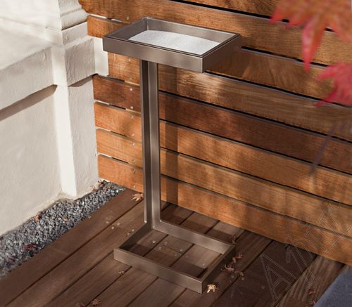 Sockel-Aschenbecher - VIZIO - APIR SRL - Metall / für den Außenbereich / für öffentliche Bereiche