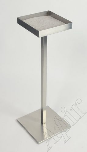 Sockel-Aschenbecher - STELO - APIR SRL - Edelstahl / für den Außenbereich / für öffentliche Bereiche