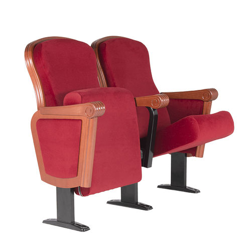 Klassischer Auditoriumsessel - GAIETY - Euro Seating International - Stoff / Polyurethanschaum / Holz