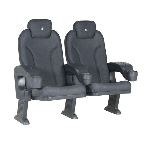 Polyurethanschaum-Kinosessel - ROMA COMFORT V09 H - Euro Seating International - Polypropylen / für Gewerbegebrauch / schwarz