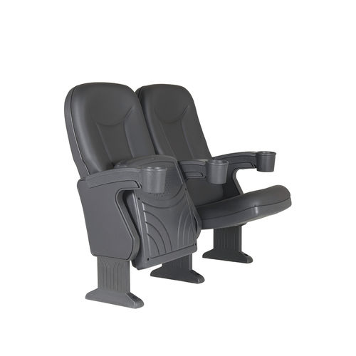 Polyurethanschaum-Kinosessel - ROMA V03 - Euro Seating International - Polypropylen / für Gewerbegebrauch / schwarz