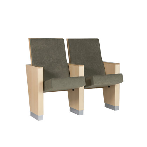 Moderner Auditoriumsessel - CELANOVA - Euro Seating International - Stoff / Polyurethanschaum / Buche