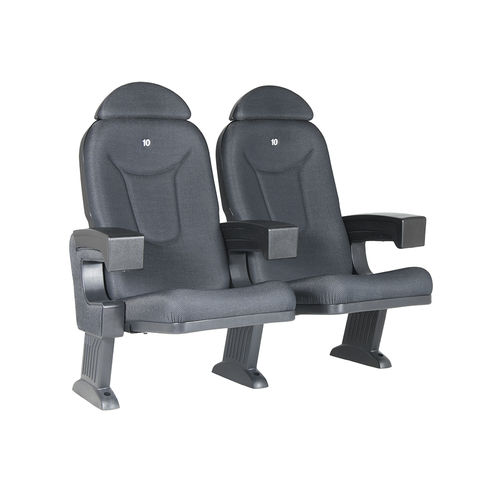 Moderner Auditoriumsessel - ROMA COMFORT - Euro Seating International - Stoff / mit Kopfstütze / klappbar