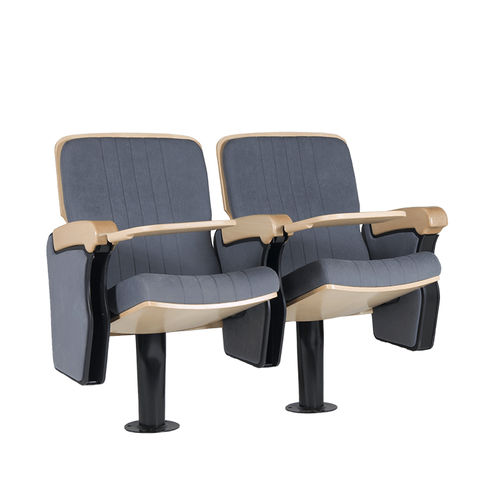 Moderner Auditoriumsessel - WAGNER PL - Euro Seating International - Stoff / Holz / klappbar