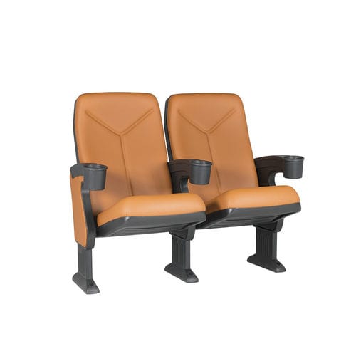 Polyurethanschaum-Kinosessel - BOGART V03 - Euro Seating International - Polypropylen / für Gewerbegebrauch / orange