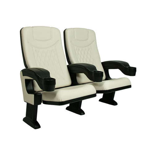 Polyurethanschaum-Kinosessel - KING DIAMOND V09 - Euro Seating International - Polypropylen / für Gewerbegebrauch / weiß