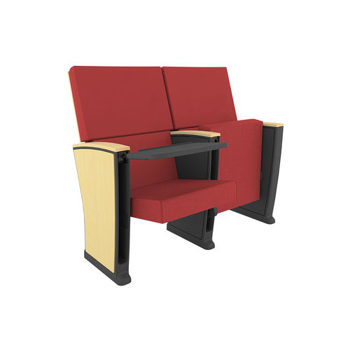 Moderner Auditoriumsessel - THALES PLUS PL - Euro Seating International - Stoff / Polypropylen / klappbar