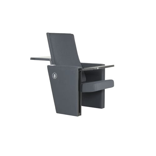 Moderner Auditoriumsessel - CELANOVA PL DESK - Euro Seating International - Stoff / Polyurethanschaum / Massivholz
