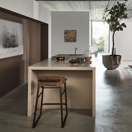Moderne Küche - ELEMENT - Piet Boon Collection - amerikanischer Nussbaum / Stein / Verbundwerkstoff