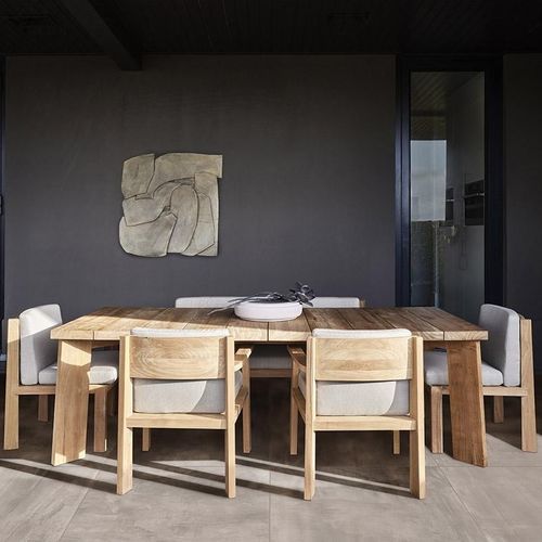 Moderner Esstisch - TIMME - Piet Boon Collection - Teakholz / Gestell aus Teakholz / rechteckig