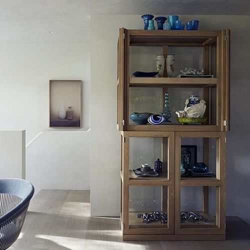 Moderne Vitrine - TJERK - Piet Boon Collection - Glas / Eiche / Edelstahl