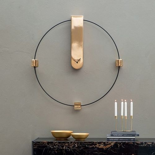 Moderne Uhr - Memory  - Cliff Young - wandmontiert / Analog / Kupfer