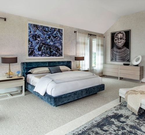 Bett / King Size - CY Zarra - Cliff Young - modern / Polster / Kopfteil