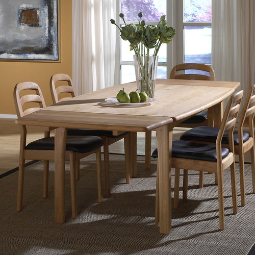 Esstisch / skandinavisches Design - 9248 - dyrlund - Erlenholz / Gestell aus Erlenholz / rechteckig