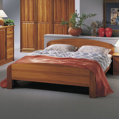Bett / skandinavisches Design - 1335E - dyrlund - Doppelbett / Kopfteil / Teakholz