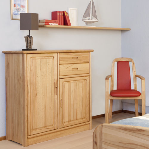 Sideboard / skandinavisches Design - 1133M - dyrlund - Buche / mit Schubladen / mit Schwingtür
