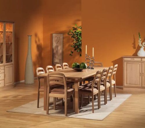 Esstisch / skandinavisches Design - 1248K-240 - dyrlund - Eiche / Gestell aus Eiche / rechteckig