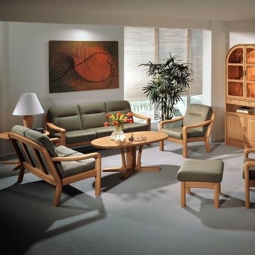 Couchtisch / skandinavisches Design - 9256 - dyrlund - Buche / Gestell aus Buche / oval