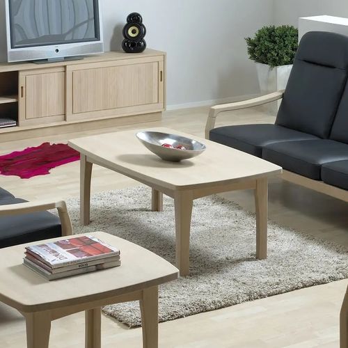 Couchtisch / skandinavisches Design - 9258K - dyrlund - Eiche / Gestell aus Eiche / rechteckig