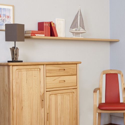 Regal / skandinavisches Design - 1176M-163 - dyrlund - wandmontiert / Buche / für Schlafzimmer
