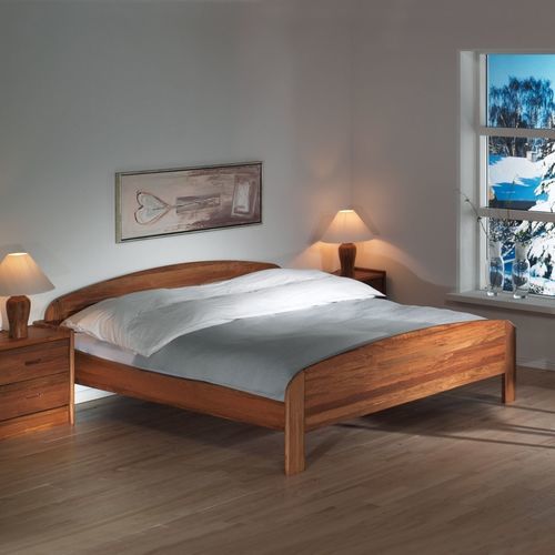 Bett / skandinavisches Design - 1335 - dyrlund - Doppelbett / Holz