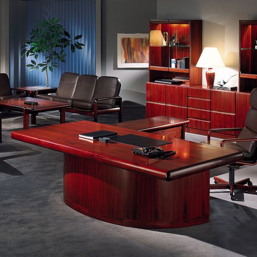 Moderner Schreibtisch - 8101B-1/8102 SUPER SKYLINE  - dyrlund - Chef / bodenstehend / Rosenholz