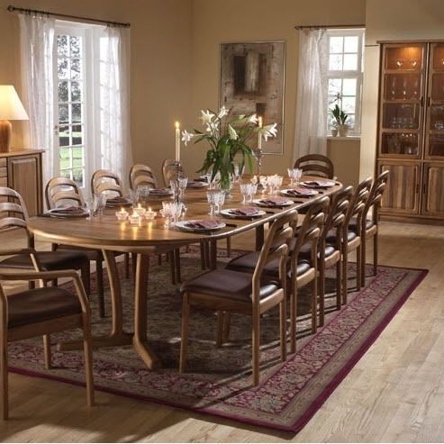 Esstisch / skandinavisches Design - 9275G/4 TEAK - dyrlund - Holz / Gestell aus Holz / rechteckig