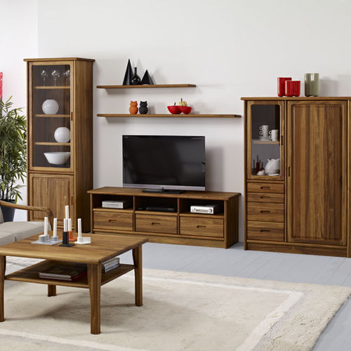 Wohnwand / skandinavisches Design - dyrlund - Eiche / Massivholz / Buche