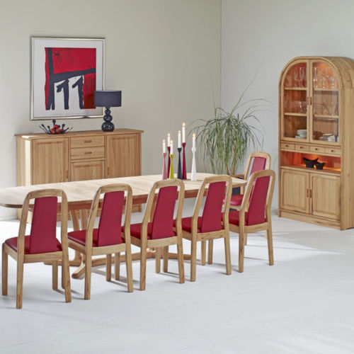 Moderner Stuhl - 1589K - dyrlund - für den Innenraum / Stoff / Gestell aus Holz