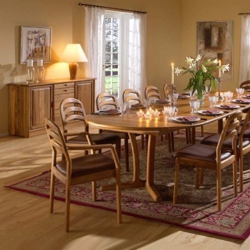 Modernes Sideboard - 1103M - dyrlund - Massivholz / mit Schubladen / mit Schwingtür