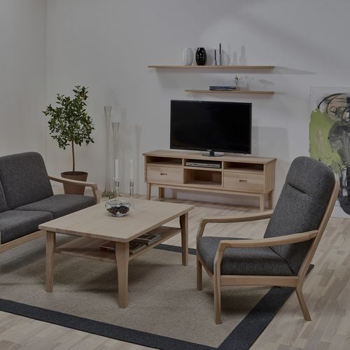 Moderner Couchtisch - dyrlund - Holz / Kiefer / Erlenholz