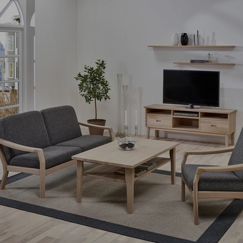 Modernes Fernsehmöbel - dyrlund - maßgefertigt / Holz / Kiefer
