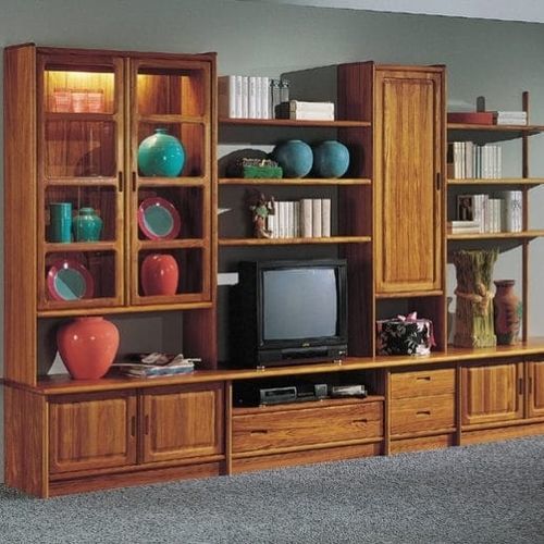 Moderne Wohnwand - 40562 - dyrlund - Holz / mit Schubladen / mit Regal