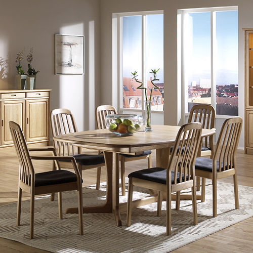 Esstisch / skandinavisches Design - 9244B/1 - dyrlund - Holz / Gestell aus Holz / oval