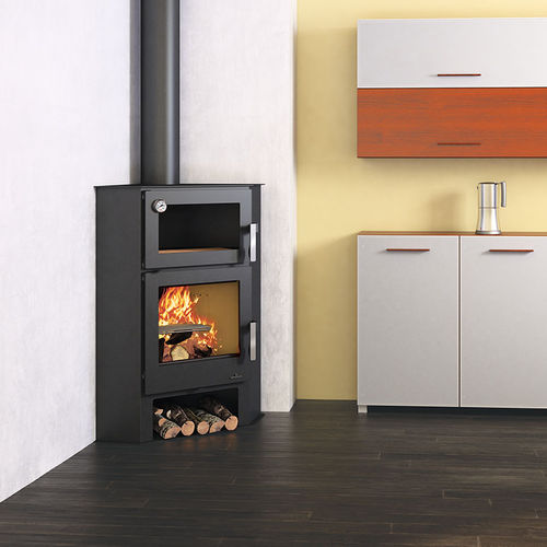 Holz-Kaminofen - LERMA-H - Bronpi - 9 kW / bodenstehend / Ecken