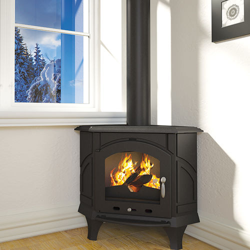 Holz-Kaminofen - ALTEA - Bronpi - 11 kW / Multibrennstoff / bodenstehend