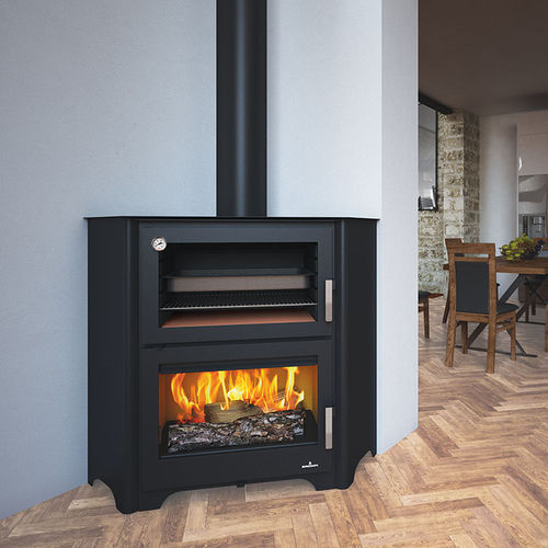 Holz-Kaminofen - MURANO-R - Bronpi - 14 kW / bodenstehend / Ecken